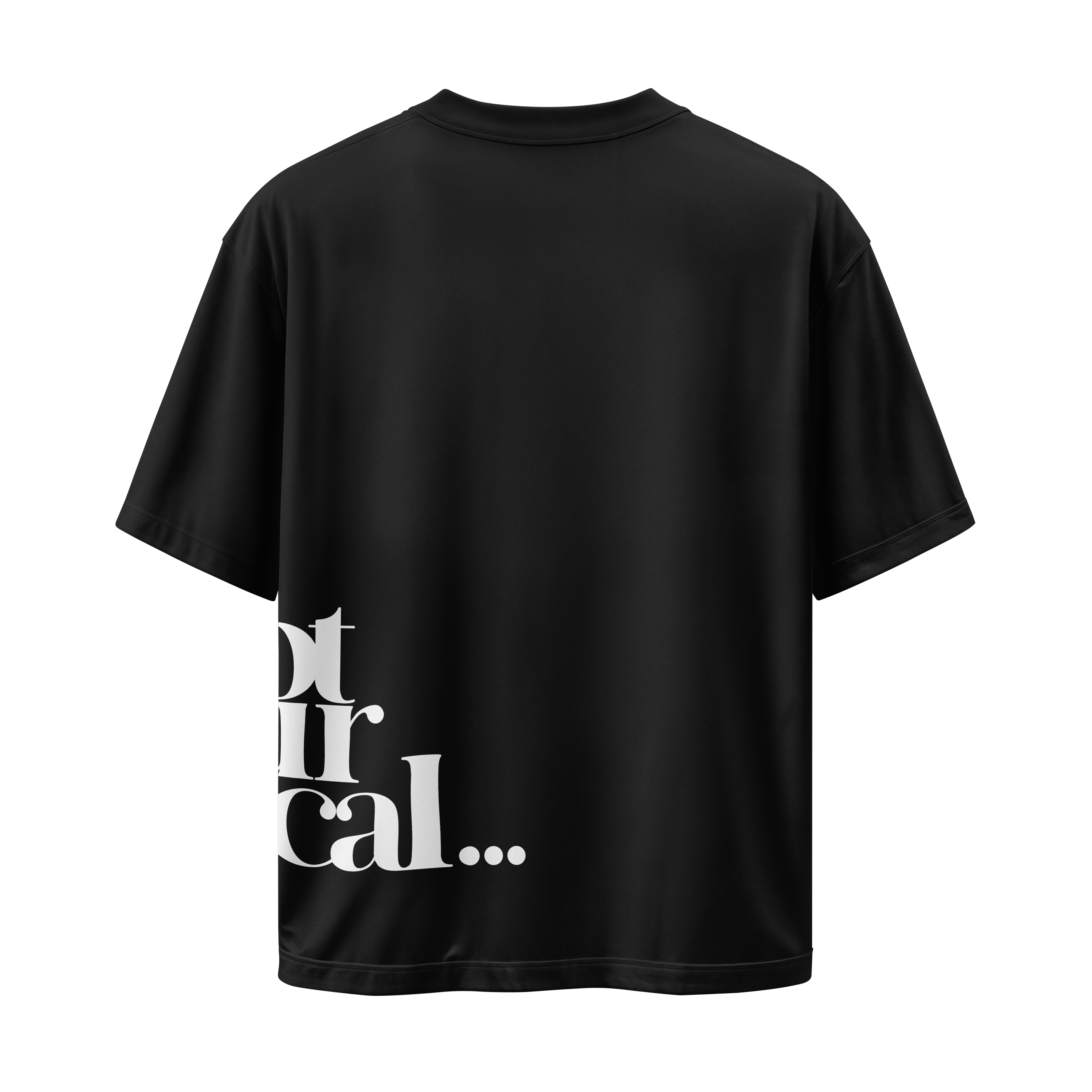 Not Your Typical Oversized Tee - Black/White - Image 2